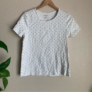 White Stag | Women’s Top w/ Gold Polka Dots | Large